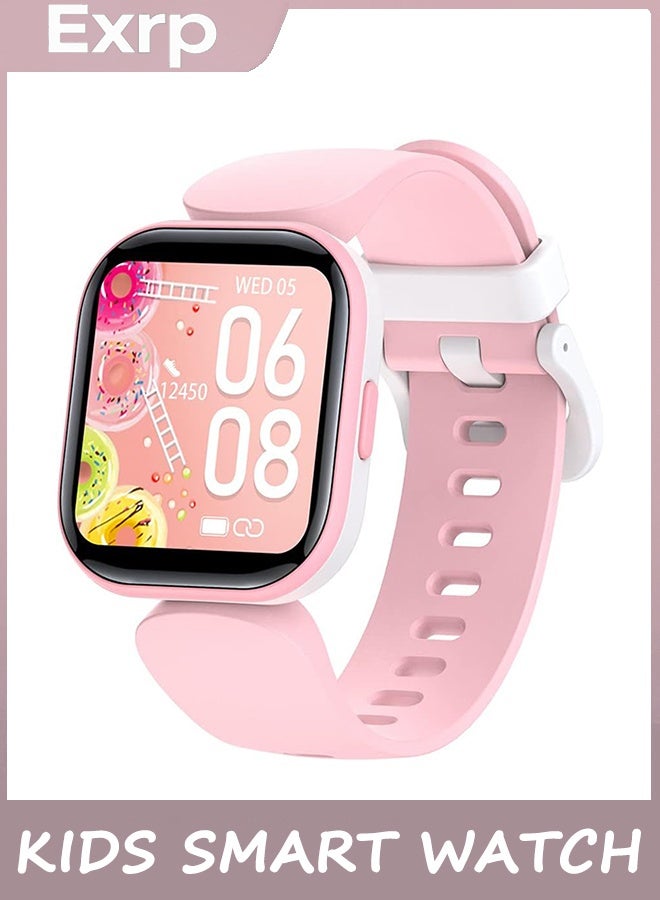 Exrp Kids Smart Watch for Girls Boys,Fitness Tracker with Heart Rate Sleep Monitor,19 Sport Modes Activity Tracker with Pedometer Steps Calories Counter,Waterproof Alarm Clock Kids Gift (Pink), USB - Image 1