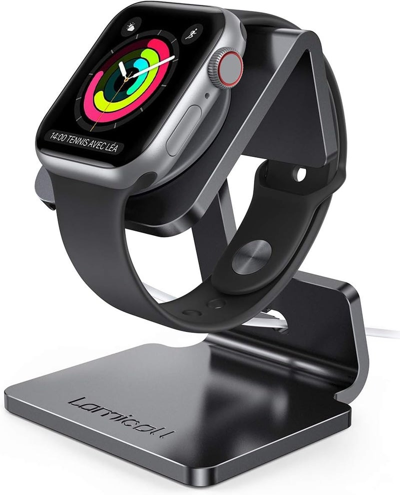 Stand for Apple Watch, Charging Stand - [Not Charger] Desk iWatch Holder Charging Dock Station for Apple Watch Ultra2, Ultra, Series 10/9/8/SE2/7/6/SE/5/4/3/2/1 (49/45/44/42/41/38mm)- Black - Image 1