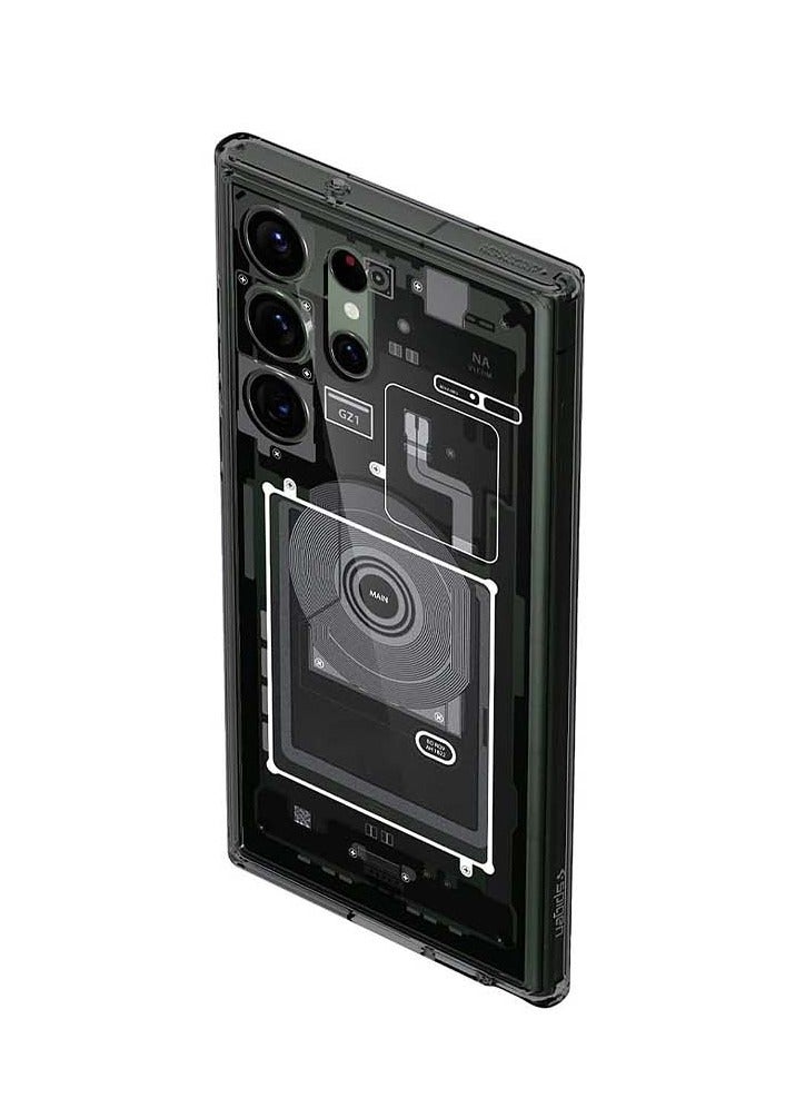 Techie حافظة سامسونج جالاكسي S24 ألترا ماغسيف – سبجن ألترا هايبرد زيرو وان ماغفيت مع حلقة معدنية – تصميم رفيع سهل التفكيك – متوافقة مع الشحن اللاسلكي وإكسسوارات ماغسيف – أسود - Image 3