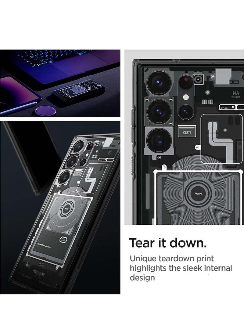 Techie حافظة سامسونج جالاكسي S24 ألترا ماغسيف – سبجن ألترا هايبرد زيرو وان ماغفيت مع حلقة معدنية – تصميم رفيع سهل التفكيك – متوافقة مع الشحن اللاسلكي وإكسسوارات ماغسيف – أسود - Image 4