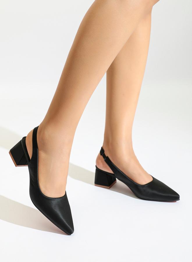 سنيك ايه بيك حذاء رسمي سادة بمقدمة مدببة - Image 5