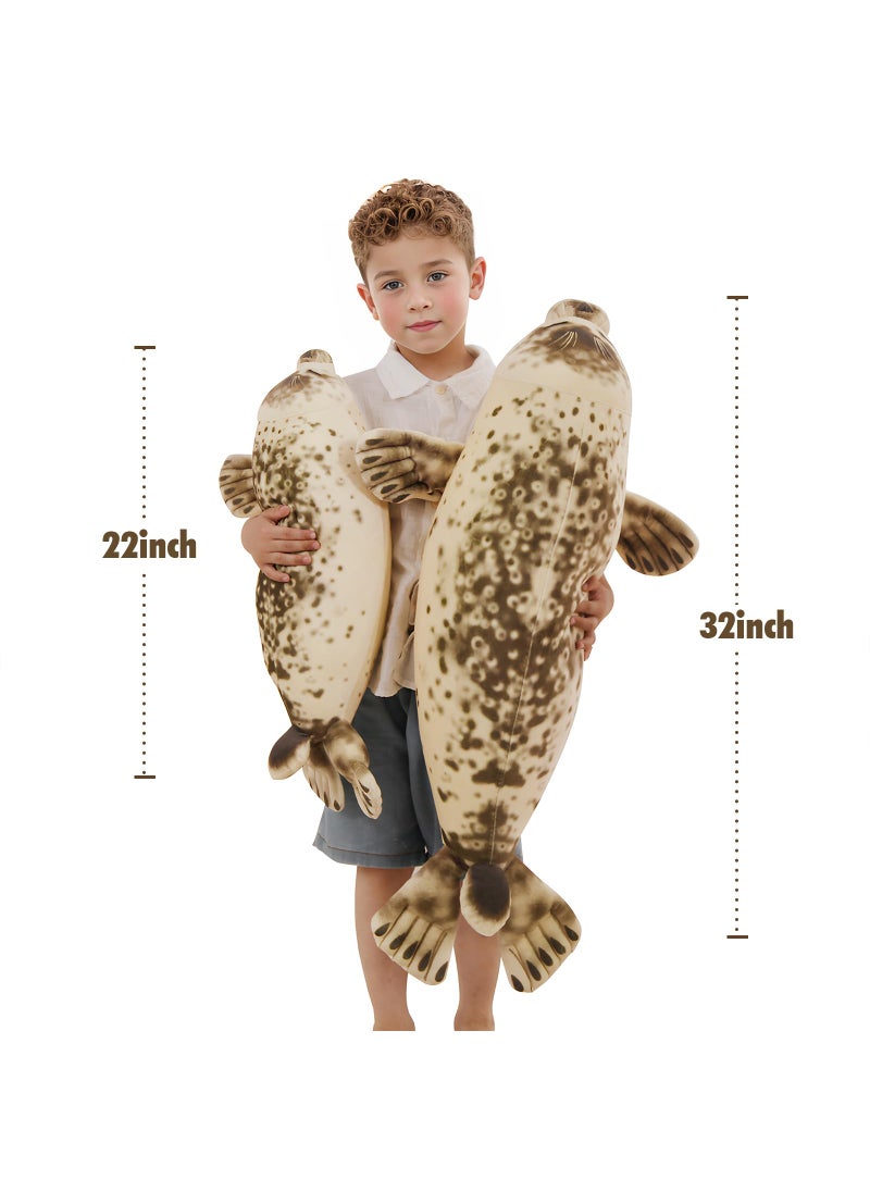 MMguai MMguai 22 inch Cute Ocean Seal Plush Soft Hugging Pillow Plushies  Fat Seal Stuffed Animals Toy Room Decor  Gift for Girls and Boy  Birthday  - Image 2