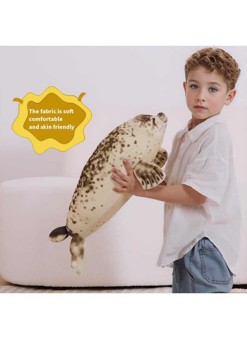 MMguai MMguai 22 inch Cute Ocean Seal Plush Soft Hugging Pillow Plushies  Fat Seal Stuffed Animals Toy Room Decor  Gift for Girls and Boy  Birthday  - Image 3