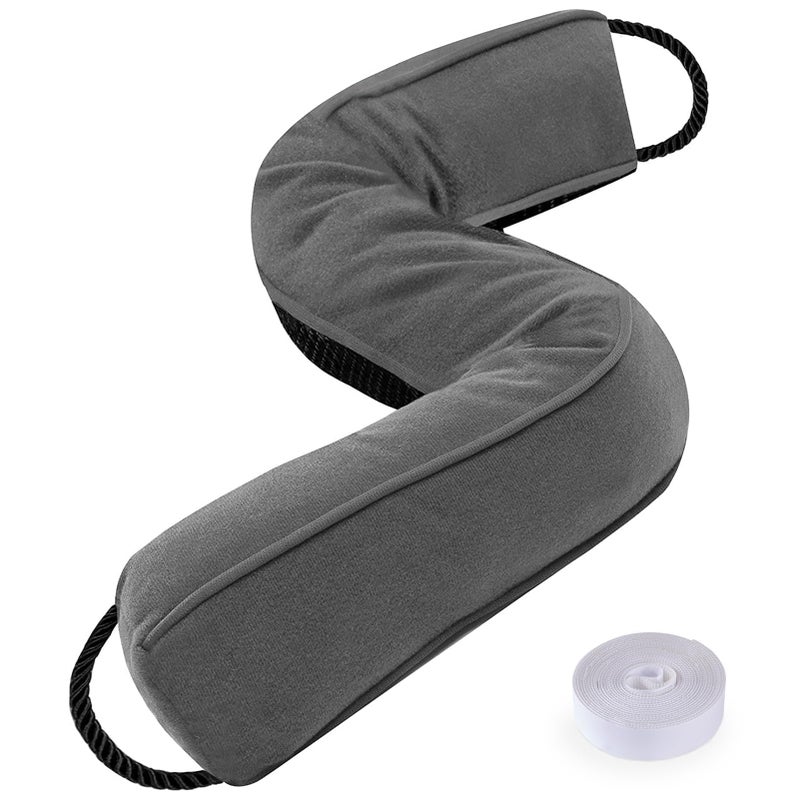 Sunolga 38 Door Draft Stopper Blocks Hot Cold Air with Removable Washable Cover for Gaps Up to 3 AllSeason Noise and Wind Seal for The Bottom of Door and Window Grey