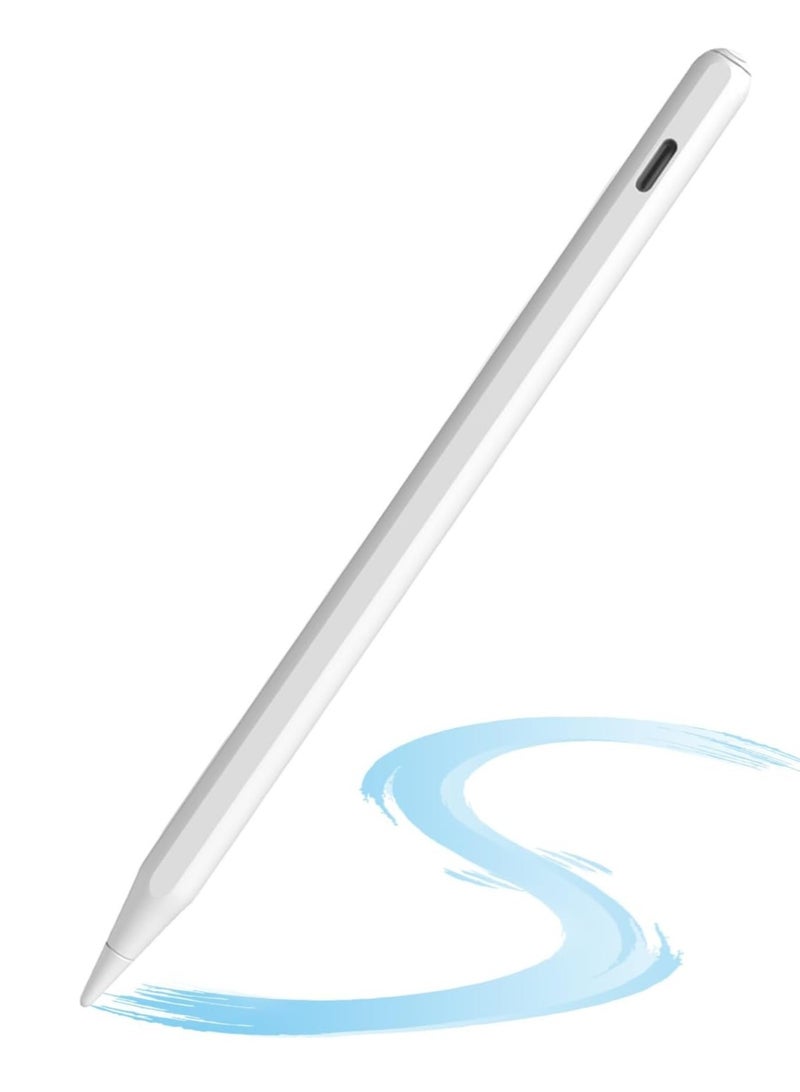 Pencil for iPad, Palm Rejection Stylus Pen Rechargeable Ultra High Precision & Sensitivity Compatible with iPad 2018~2023(iPad 10/9/8/7/6, iPad Pro/iPad mini/iPad Air)  - Image 1