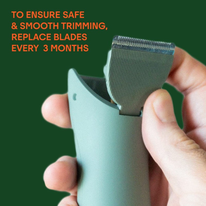 Meridian ميريديان - شفرة استبدال ماكينة الحلاقة - شفرات سيراميك أونيكس لماكينة حلاقة الجسم والشعر العام - 1 عبوة - Image 4
