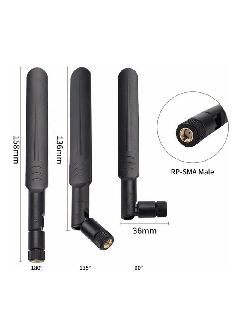 ثنائي النطاق واي فاي RP SMA ذكر هوائي 2X35 سنتيمتر RP SMA ثنائي واي فاي الفرقة 90 درجة قطاع لوحة هوائي  - Image 2