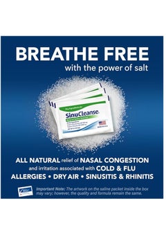 Sinu Cleanse Soft Tip Micro-Filtered Nasal Wash System, 30 All-Natural Saline Packets, Made in USA  - Image 4