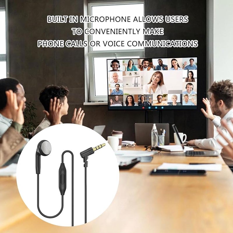 Single Side C Style Earbud with Mic for One Ear Listening Comfortable Fit 3.5mm or USB C - Image 1