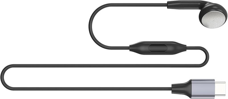 Single Side C Style Earbud with Mic for One Ear Listening Comfortable Fit 3.5mm or USB C - Image 4
