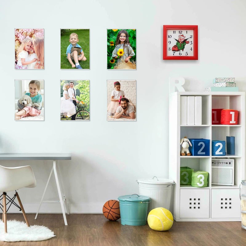 Ludery 8x10 Acrylic Picture Frames,Set of 6 Clear Photo Frame for Wall,Clear Frameless picture Frames 8 x 10,Floating Hanging Picture Frames 8 x 10 for Home, School, Office - Image 5