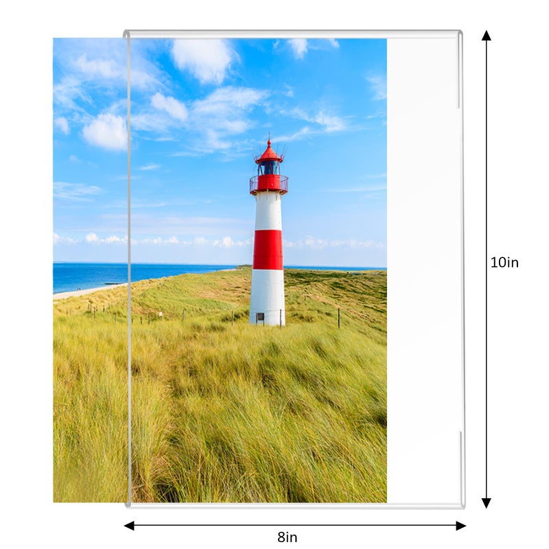 Ludery 8x10 Acrylic Picture Frames,Set of 6 Clear Photo Frame for Wall,Clear Frameless picture Frames 8 x 10,Floating Hanging Picture Frames 8 x 10 for Home, School, Office - Image 2