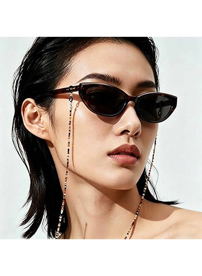 Quantum 4 Pcs Beaded Eyeglass Chains Anti Loss Reading Eyeglass Colorful Glasses Chain Around Neck for Women Girls Daily Use Travel Sports Fashion and Reading - Image 3