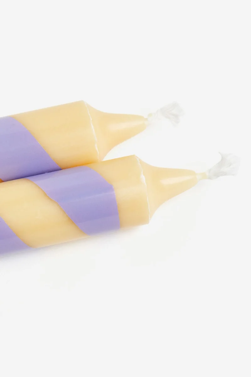 اتش اند ام 2-pack candy cane candles