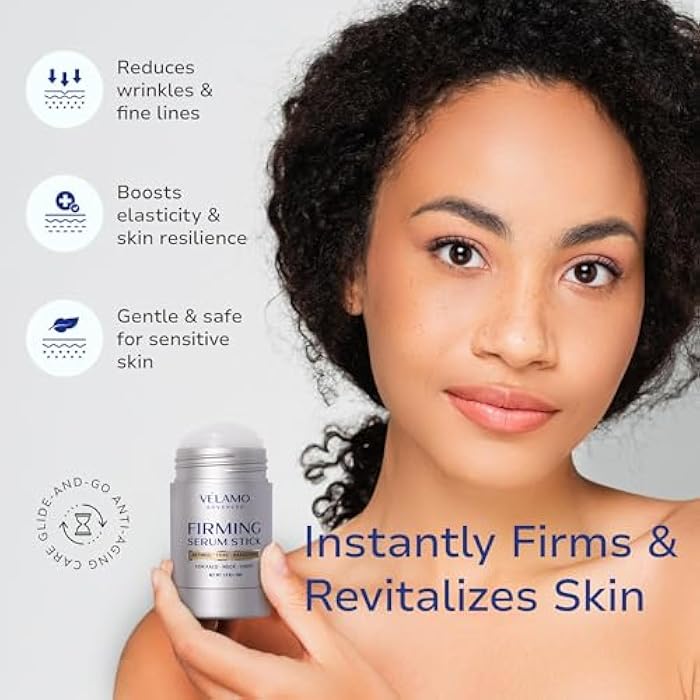 VELAMO ADVANCED Retinol Firming Serum Stick for Face, Neck & Chest: Visibly Tightens, Smooths & Firms Wrinkles, Laugh Lines - with Bakuchiol, THPE & Antioxidants 1oz/30g - Image 2