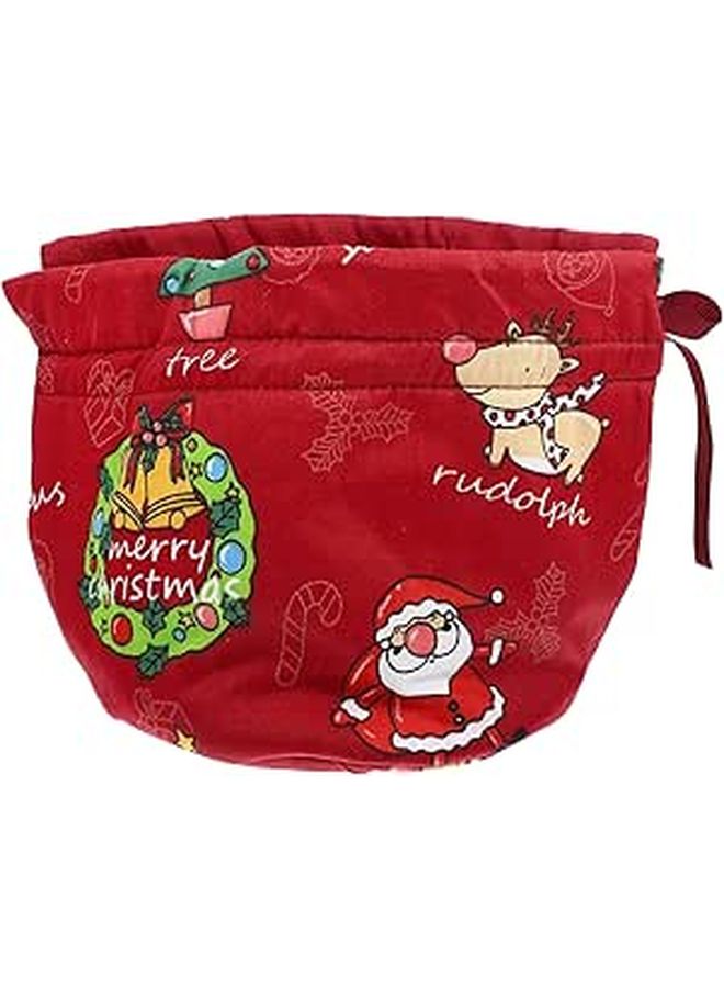 Round Cotton Teapot Cozy Warmer Cover For Heat Retention And Dust Prevention Red - Image 1