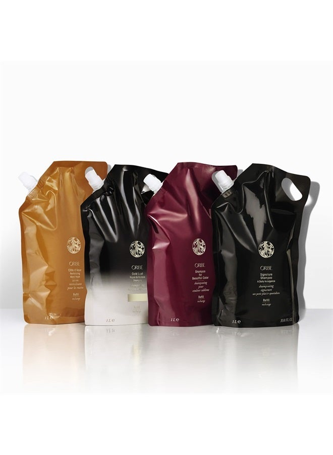 ORIBE كيس إعادة تعبئة شامبو جولد لاست لإصلاح واستعادة الشعر - Image 4