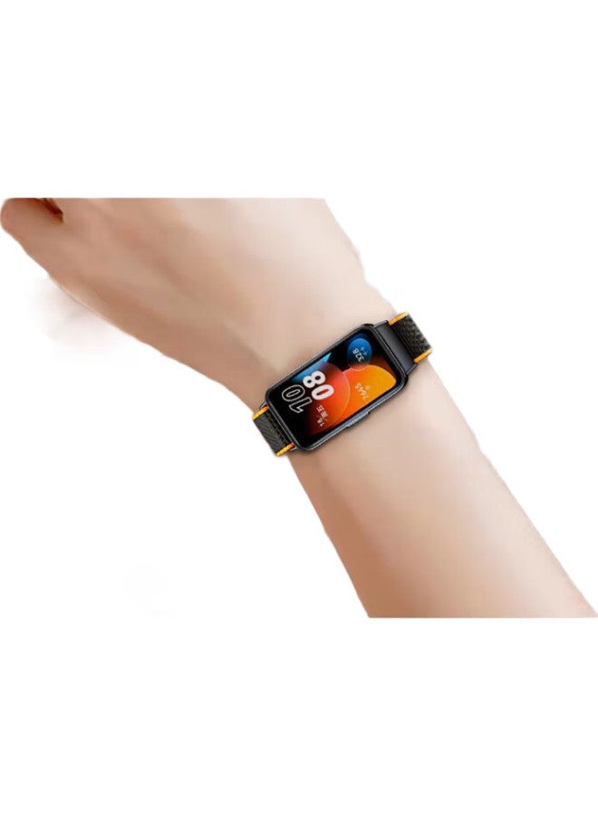 Ten Flashes Huawei Band 8/9/10 Nfc Standard Edition Nylon Woven Wristband Universal Smart Sports Band Wear-Resistant - Image 1