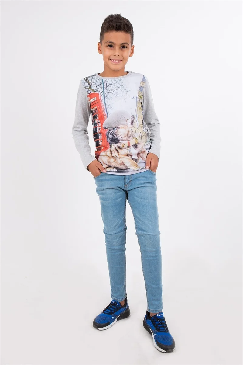 BRZ Collection Digital Printed Long Sleeved T-Shirt