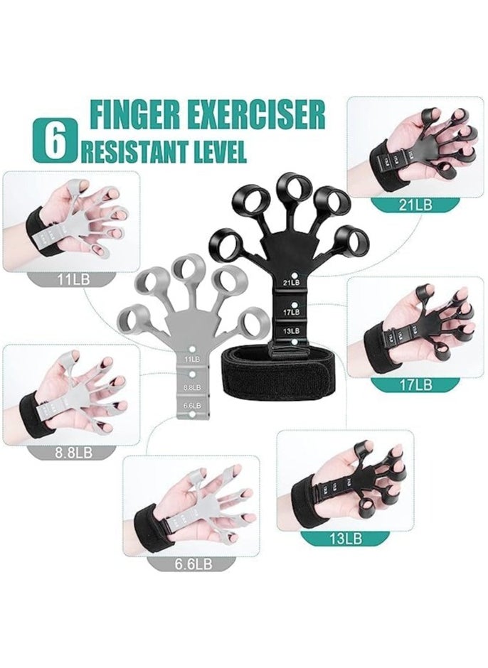 MIRFA Hand Grip Strengthener Adjustable Finger Exerciser for Relieve Pain for Arthritis, Carpal Tunnel Finger Stretcher Grip Strength Trainer and Hand Therapy, Rock Climbing  - Image 3
