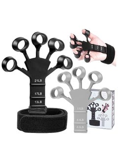 MIRFA Hand Grip Strengthener Adjustable Finger Exerciser for Relieve Pain for Arthritis, Carpal Tunnel Finger Stretcher Grip Strength Trainer and Hand Therapy, Rock Climbing  - Image 1