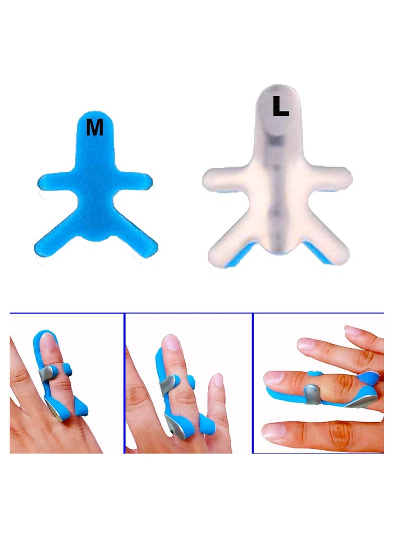 3 Sizes Finger Hand Splint Brace Aluminum Toad Finger Protector Support Recovery Injury Malleable Support - Image 1