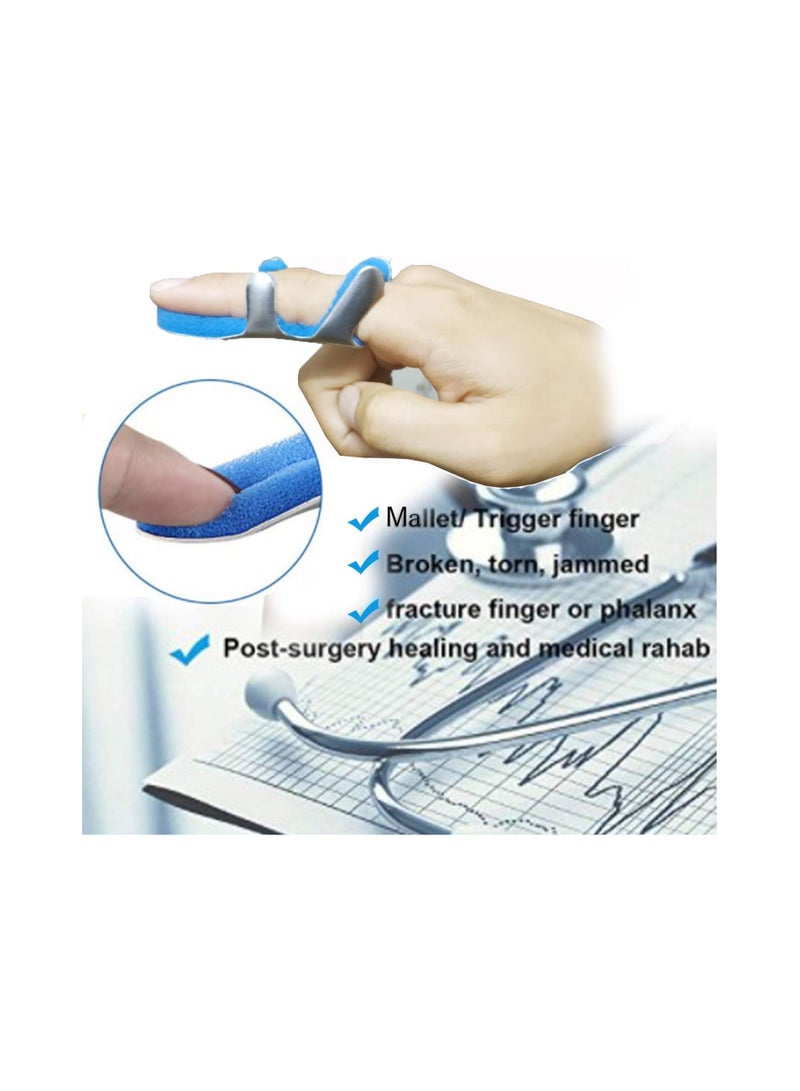 3 Sizes Finger Hand Splint Brace Aluminum Toad Finger Protector Support Recovery Injury Malleable Support - Image 4