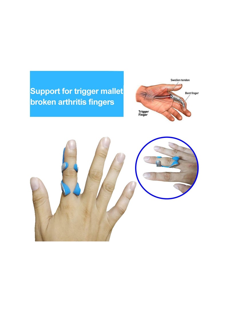 3 Sizes Finger Hand Splint Brace Aluminum Toad Finger Protector Support Recovery Injury Malleable Support - Image 5