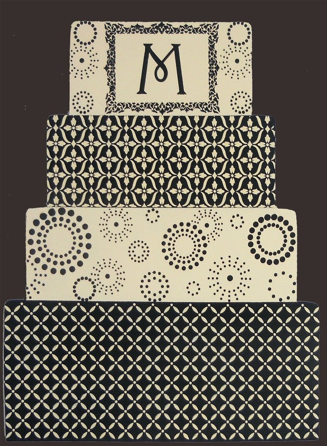 Designer Stencils C776 Eyelet Lattice Cake Stencil, Beige/semi-transparent - Image 2