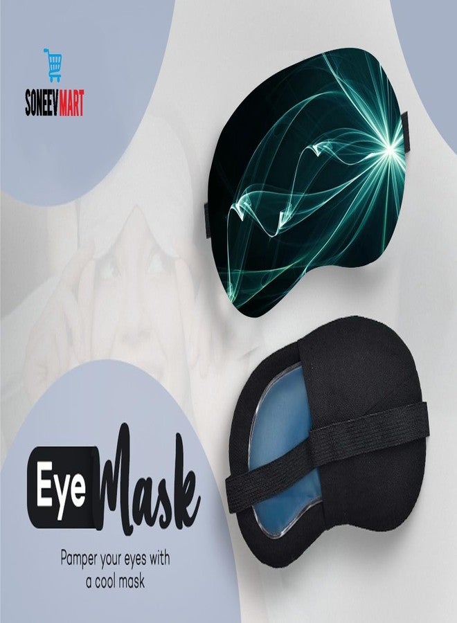 SONEEV MART قناع العين الجل الفاخر من سونيف مارت للاسترخاء المهدئ وتخفيف التوتر، قابل لإعادة الاستخدام، ومثالي للعلاج البارد، لعلاج انتفاخ العينين والهالات السوداء والصداع. - Image 4