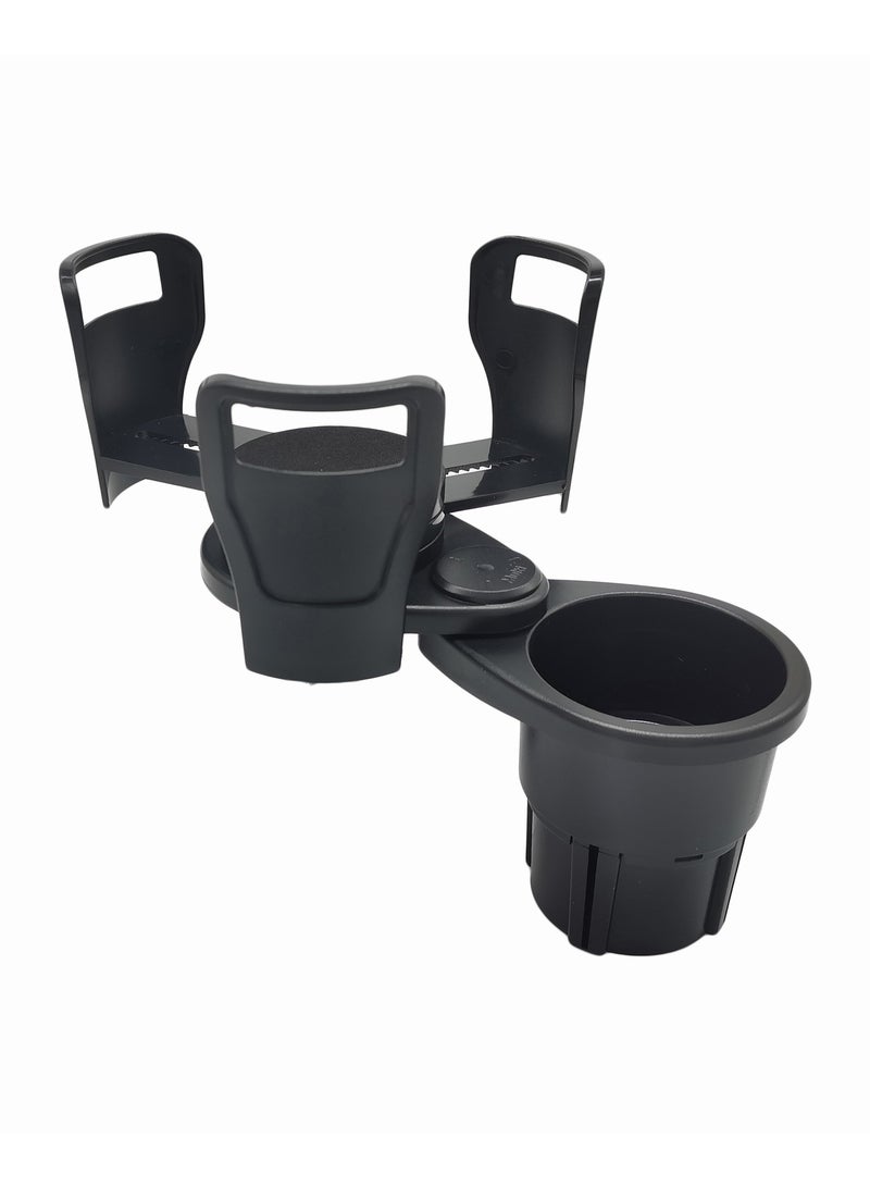 Multifunctional Car Cup Holder Car Cup Holder Expander Dual Cup Rotating Adjustable Base, for Coffee Drink Popcorn Ice Cream