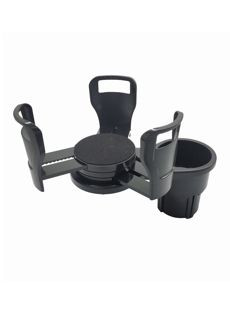 Multifunctional Car Cup Holder Car Cup Holder Expander Dual Cup Rotating Adjustable Base, for Coffee Drink Popcorn Ice Cream