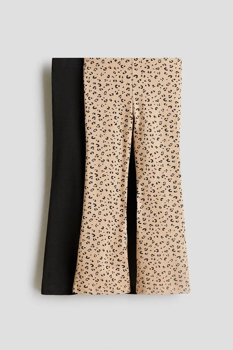 H&M 2-pack flared jersey leggings