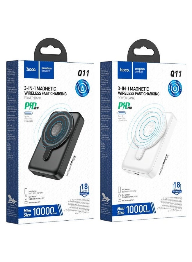 هوكو بنك طاقة Q11 إكسبريس 10000 مللي أمبير مدخل Type-C 18 واط مخرج Type-C 20 واط مخرج لاسلكي 2.5 واط / 5 واط / 7.5 واط / 10 واط / 15 واط مع مؤشر LED يدعم بروتوكولات الشحن السريع - Image 5