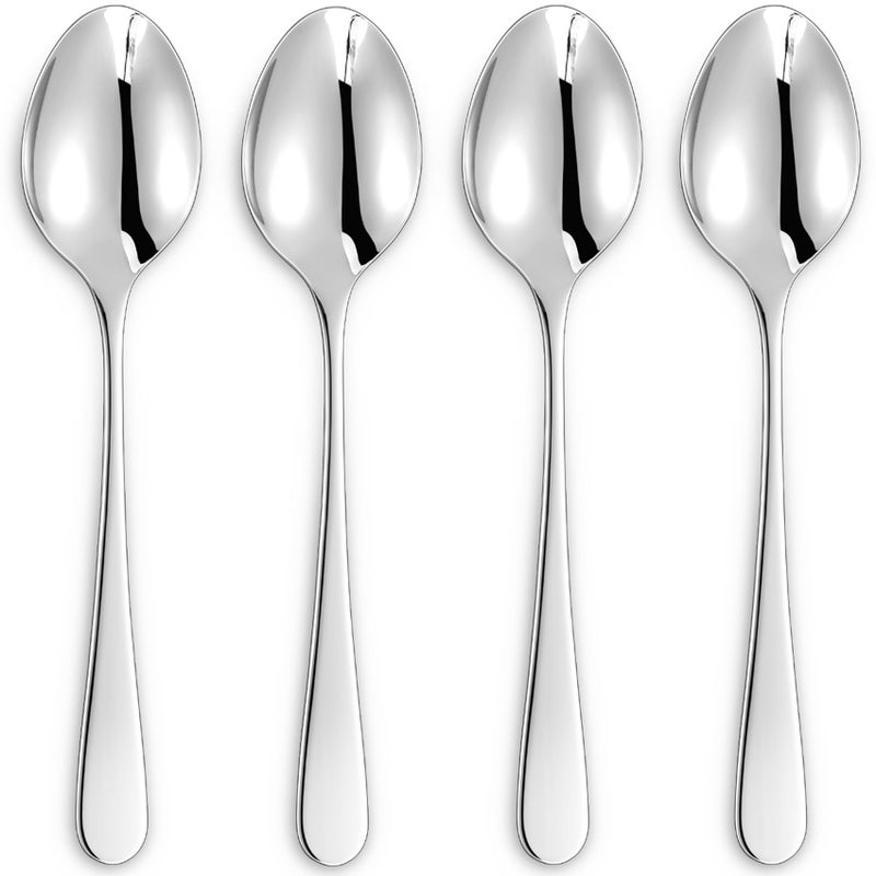 KEAWELL Premium Louise Spoons Set Set of 4 1810 Stainless Steel Exceptional mirror finish Dishwasher Safe 9 Serving Spoon