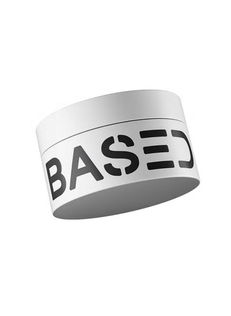 Based Bodyworks Men's Hair Styling Clay Strong Hold Texturizing Matte Finish Zero Shine Sandalwood Scent for All Hair Types 3oz - Image 1