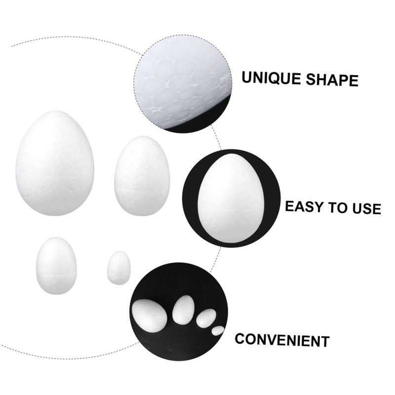 45 Pcs Hand Painted Foam Easter Eggs for Kids Crafts and Festive Decorations - Image 3