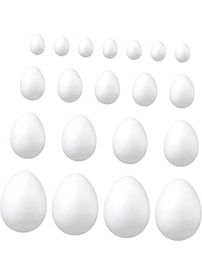 45 Pcs Hand Painted Foam Easter Eggs for Kids Crafts and Festive Decorations - Image 1