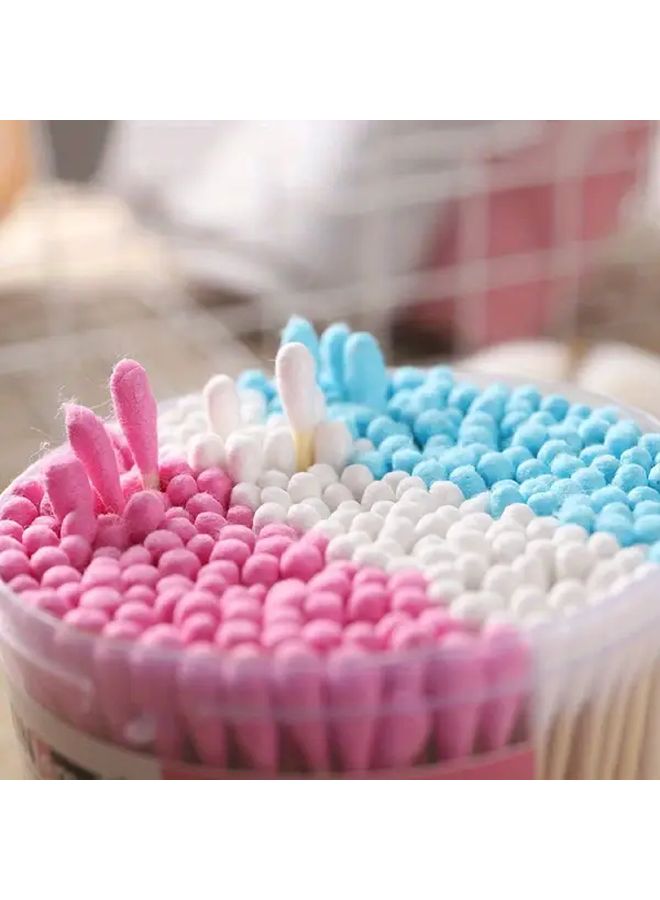 300 قطعة من مسحات الخيزران الملونة ذات الاستخدام الواحد، أعواد مزيل مكياج ناعمة للعناية بالبشرة ومجوهرات - Image 2