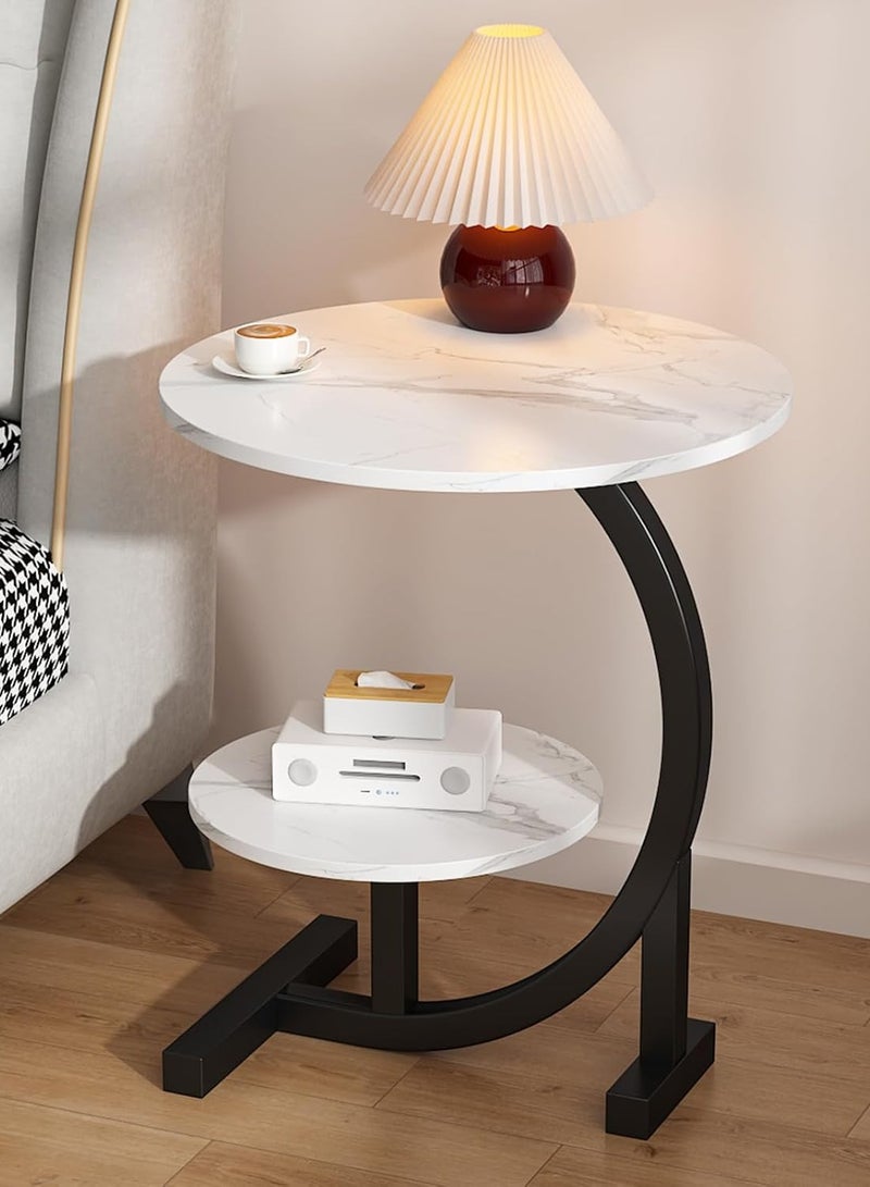 DubaiGallery Good Stability Marble Living Room Furniture Stainless Steel Small Side Tea Coffee Table - Image 2