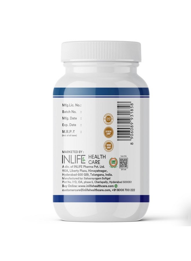 Inlife كبسولات زيت السمك أوميغا 3 INLIFE 1000 ملغ | صحة القلب والدماغ والمفاصل | مكمل مركز عالي التقطير - 60 كبسولة لينة (عبوة من 1، 60) - Image 5
