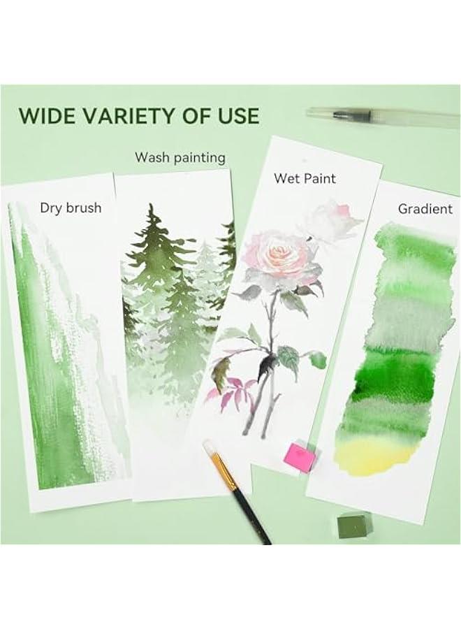 50 Watercolor Paint Set, Portable Watercolor Painting Kits with Regular, Macaron, Metallic  Fluorescent Colors - Art Supplies Kit with Gift Box for Kids, Adults, Beginners, Artists - Image 2