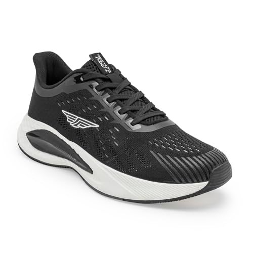 Red Tape Men’s Athleisure Sports Shoes with Supreme Bounce Insole Black/White - Image 1