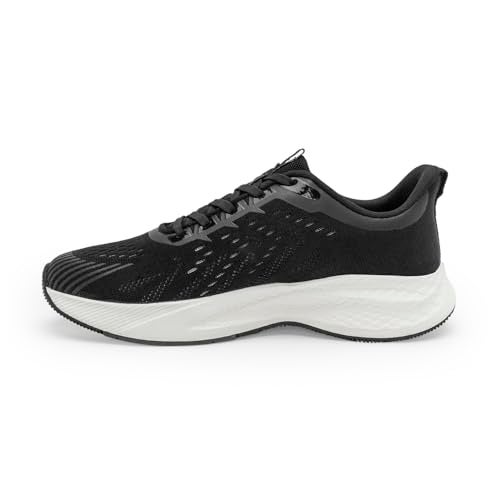 Red Tape Men’s Athleisure Sports Shoes with Supreme Bounce Insole Black/White - Image 3
