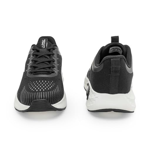 Red Tape Men’s Athleisure Sports Shoes with Supreme Bounce Insole Black/White - Image 4