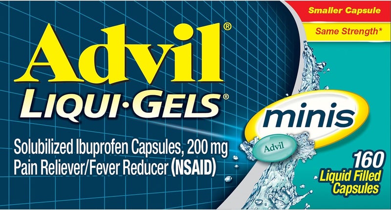 Advil أدفيل ليكوي جيلز مينيز مسكن للألم وخافض للحرارة دواء للألم للبالغين تومس قضبان مضغ أقراص مضادة للحموضة لتخفيف حرقة المعدة وعسر الهضم - Image 4