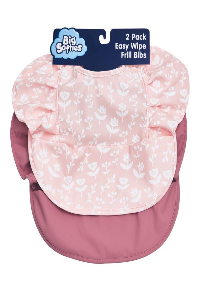 Big Softies 2 Pack Recycled Frill Bibs-Wipe Free - Image 1