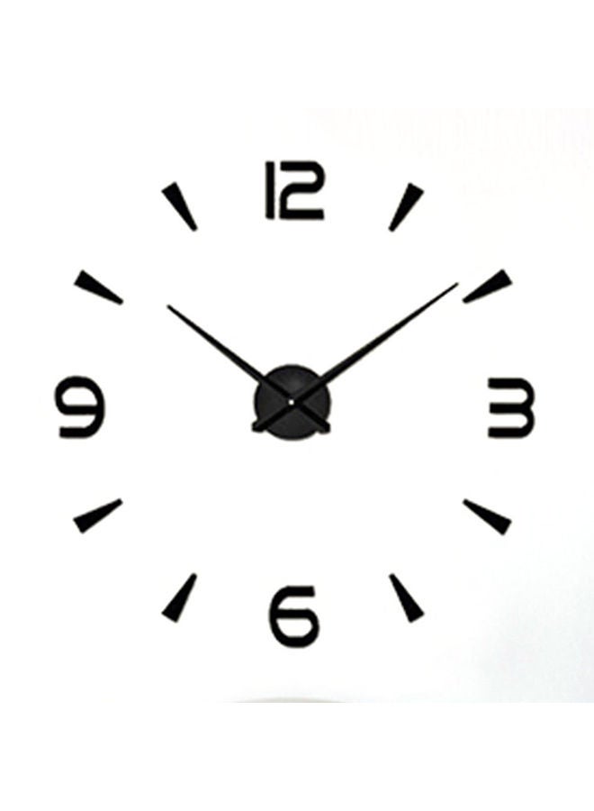 NIBEMINENT Diy Acrylic Wall Clock Black  - Image 1
