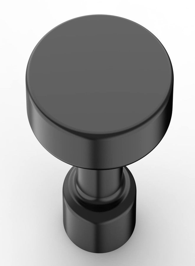 Amerdeco 30 Pack Matte Black Kitchen Cabinet Knobs 1-1/6 Inch(30mm) Single Hole Cabinet Pulls Dresser Knobs Round Drawer Knobs and Pulls for Bathroom Cabinets - Image 1