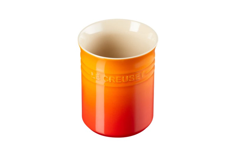 Le Creuset Le Creuset Stoneware Small Utensil Jar, 1.1 L-Volcanic, red Flame  - Image 1